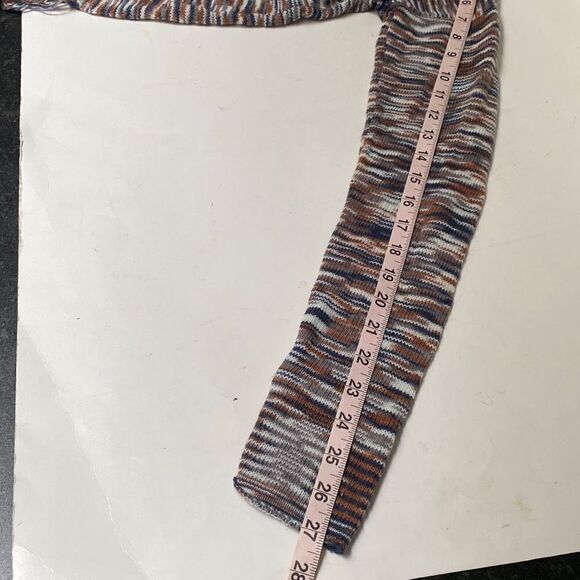 Billabong Fringe Hem knit sweater Blue/Brown Boho Sz S - Picture 8 of 8